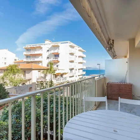 Chez J-p - 100m 2-4pers Terrace Sea View Pool Garage Antibes